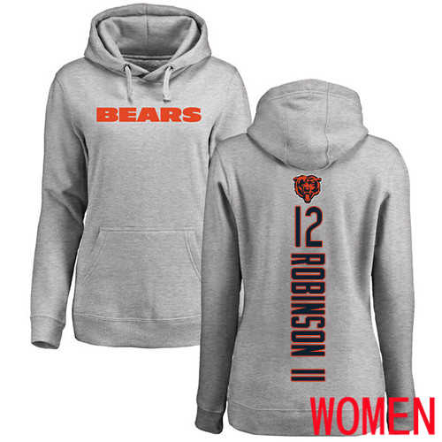 Chicago Bears Ash Women Allen Robinson Backer NFL Football 12 Pullover Hoodie Sweatshirts